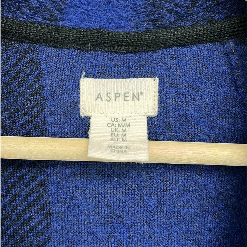Nordstrom Aspen Oversized Plaid Wool-Blend Open Front Cozy Cabin Shacket - Med - Picture 3 of 9